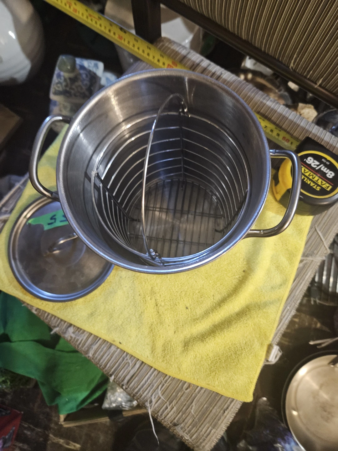 Stainless Steel Stock Pot with Steamer Basket - photo 3