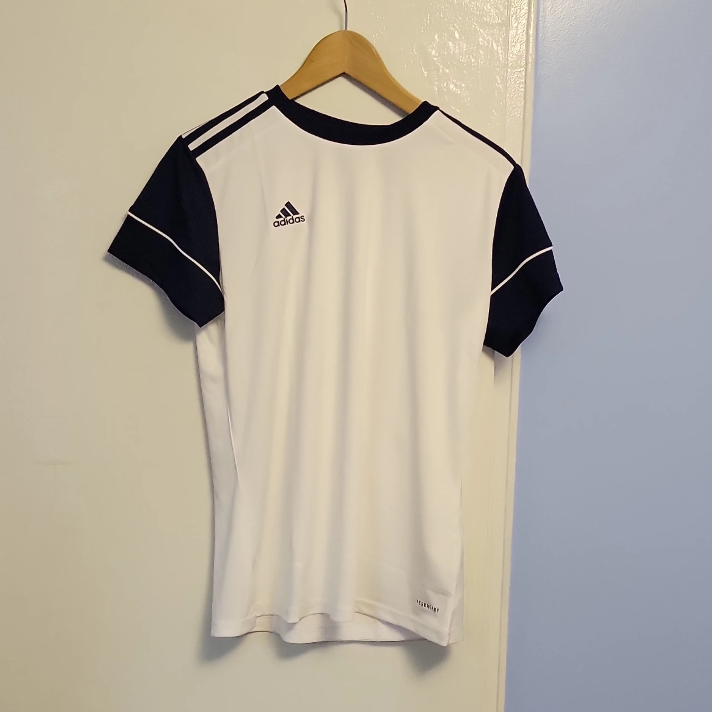 Adidas AEROREADY T-Shirt White/Navy Size L - photo 2