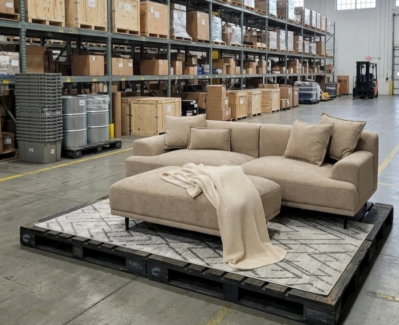 Sectional Sofa with Ottoman warehouse sale