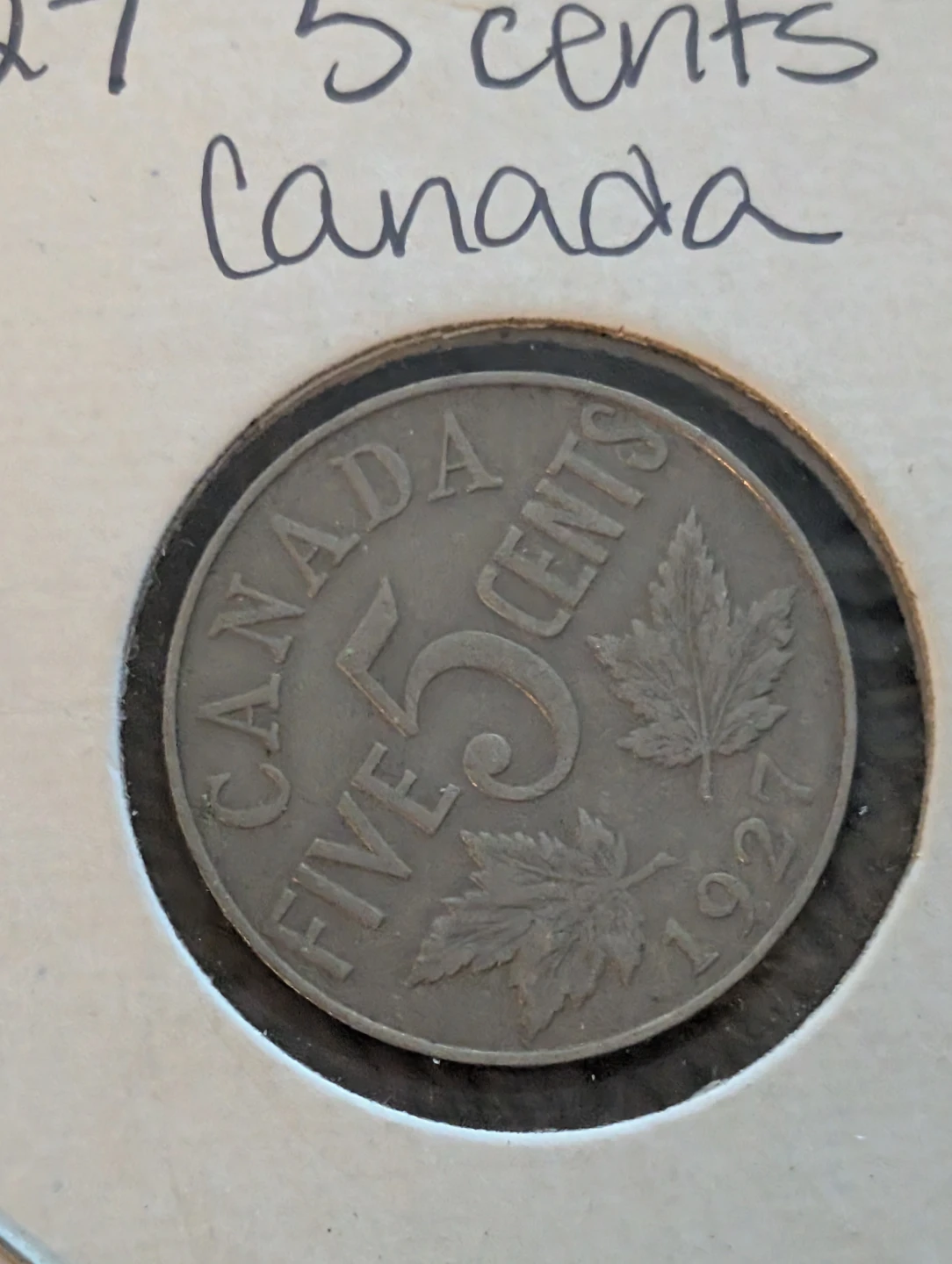Canada 5 Cents Coin - 1927 - photo 3