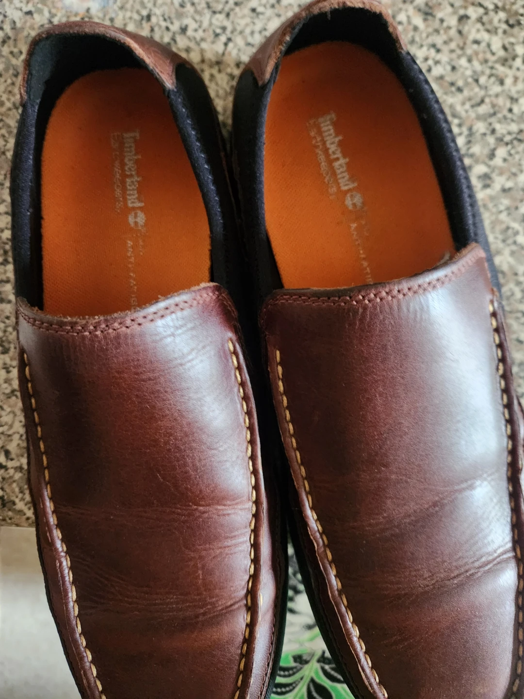 Timberland Men's Brown Leather Slip-On Shoes