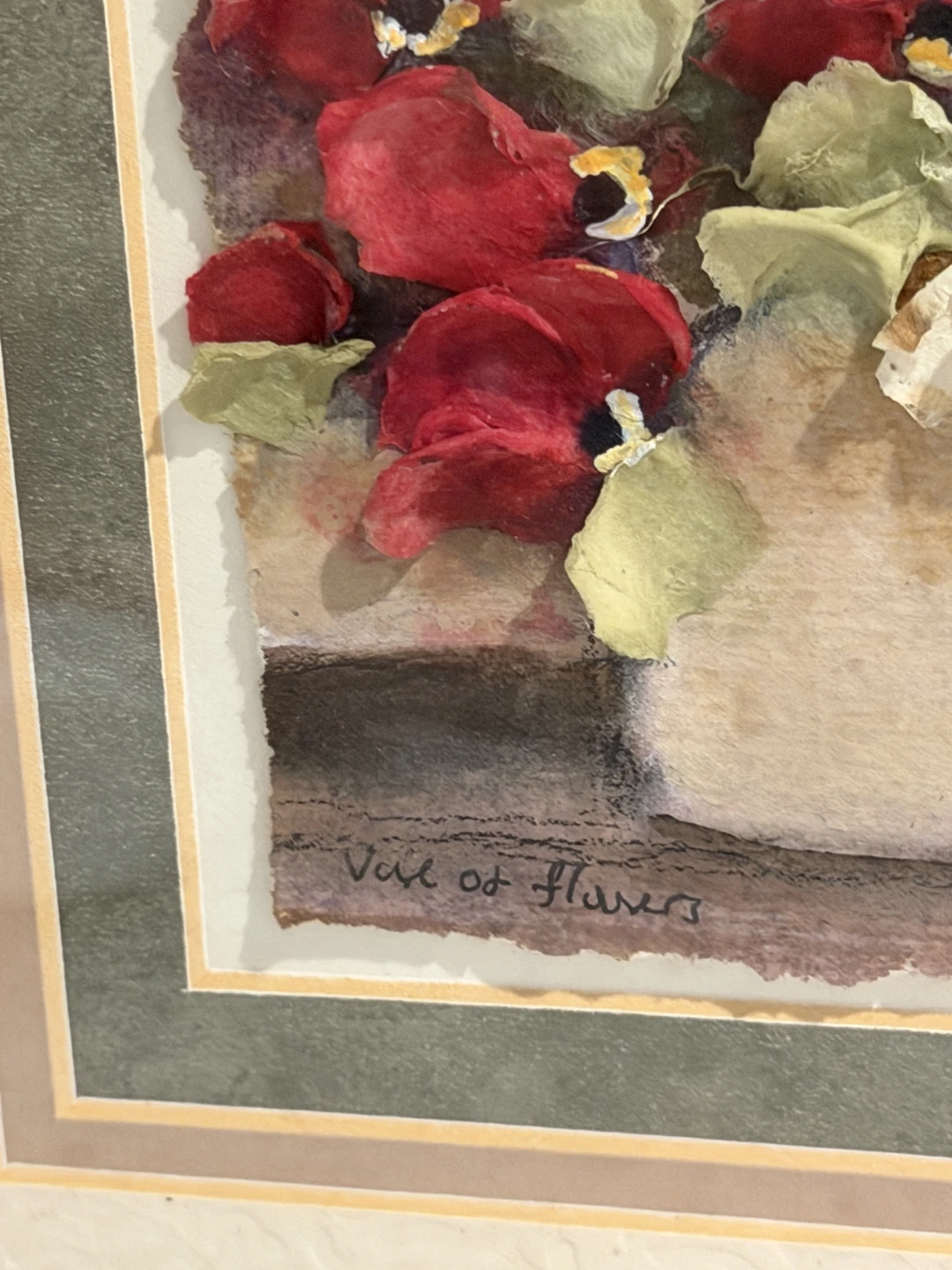 3D Floral Artwork "Vase of Flowers" by Russ Erickson - 2012 - photo 2