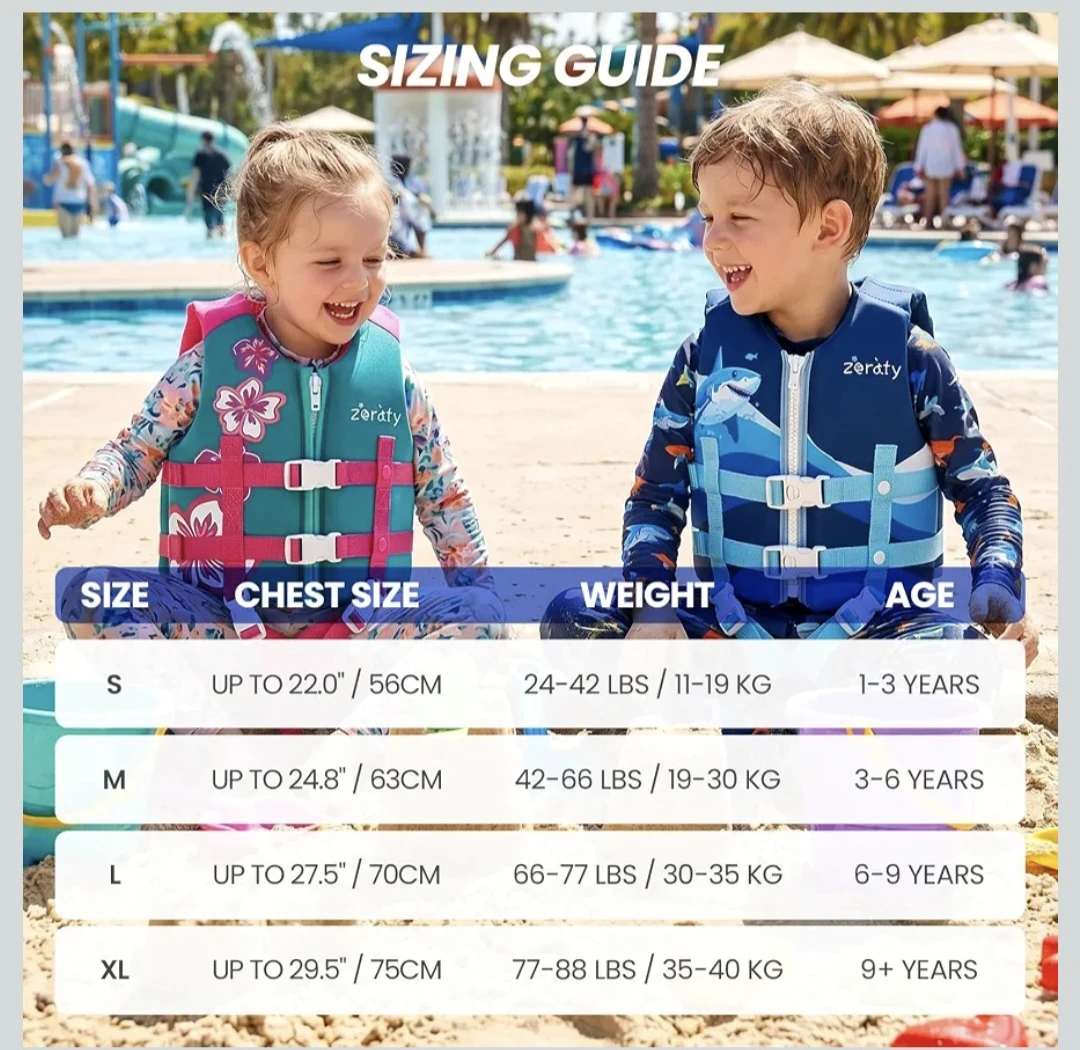 NEW Zuratey Kids Swim Vest - Size S - photo 5