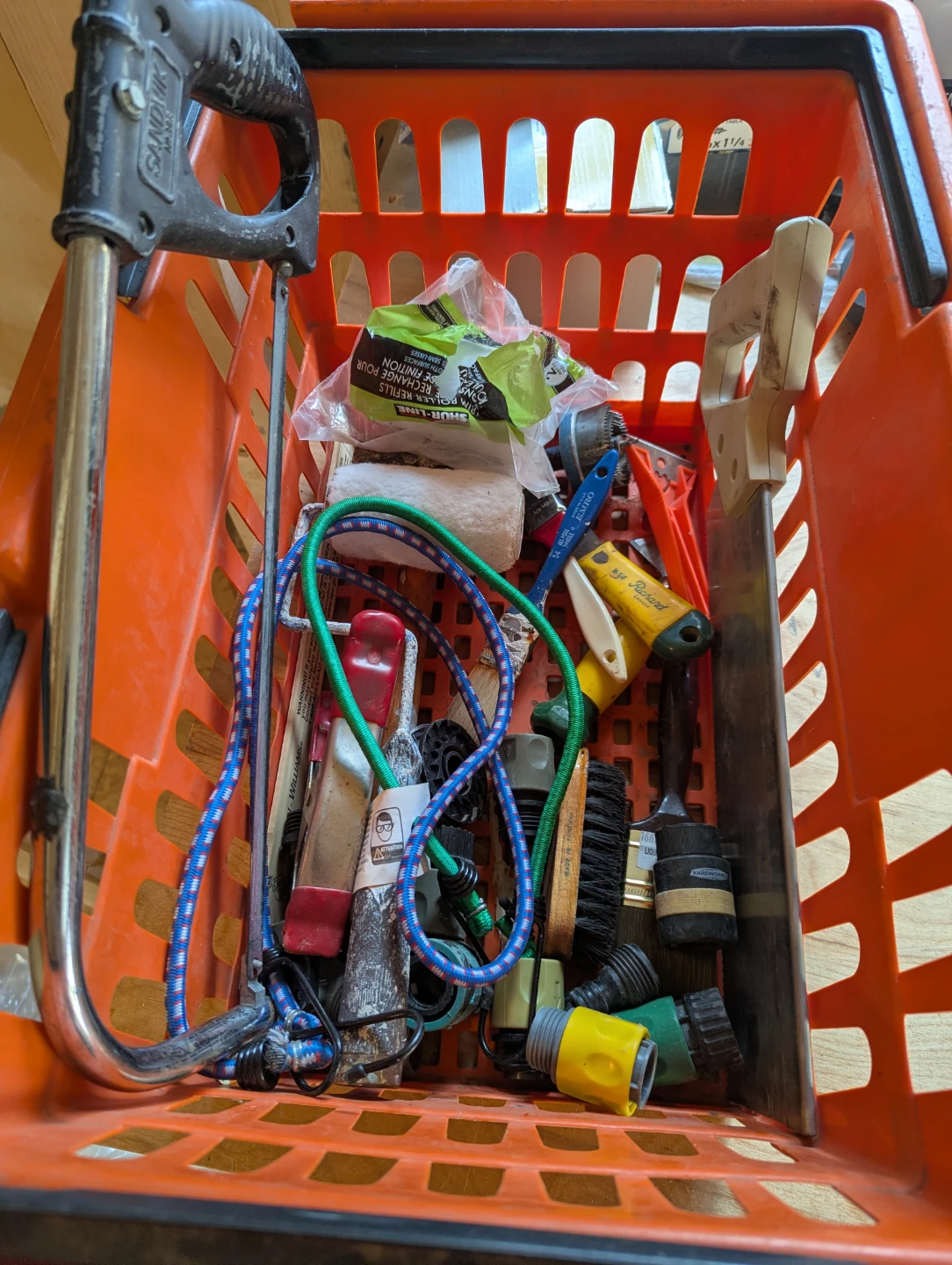 Basket Full of Mixed Tools