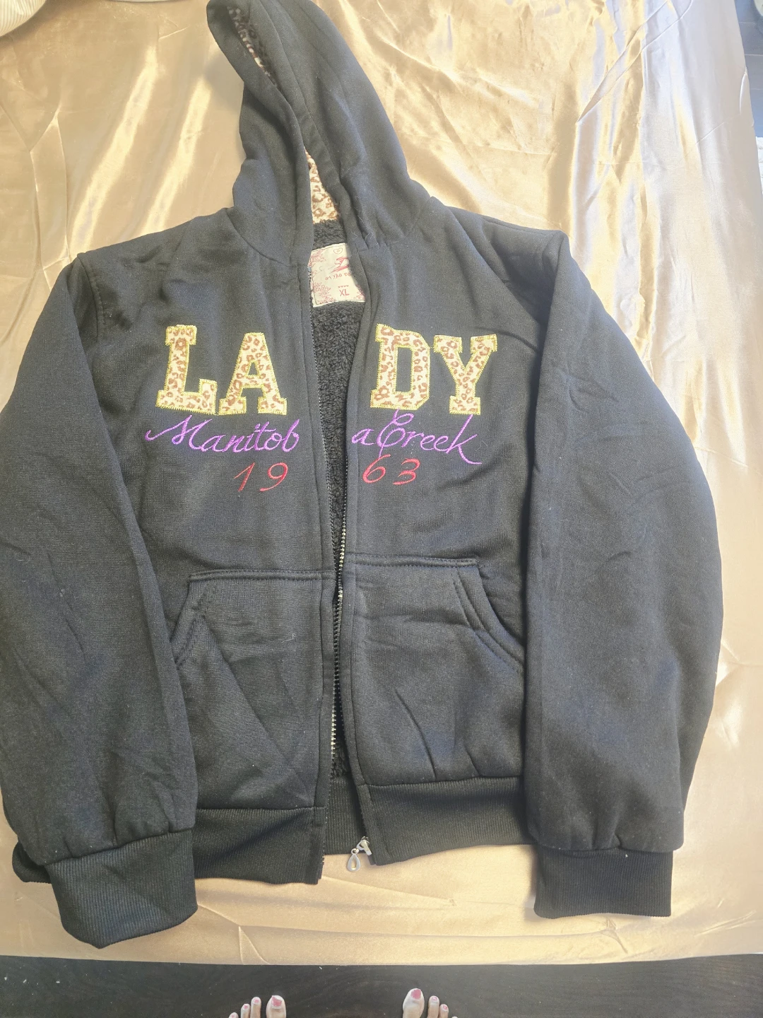 Lady of Manitoba Creek Zip-Up Hoodie