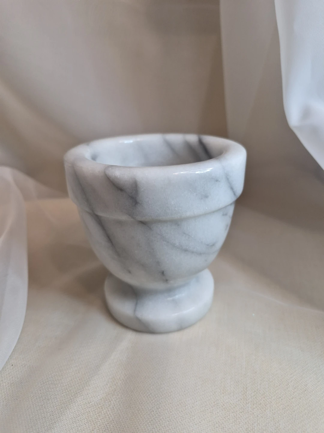 4 1/4" x 4" Heavy Marble Mortar - Marble Bowl - Marble Decor - photo 2