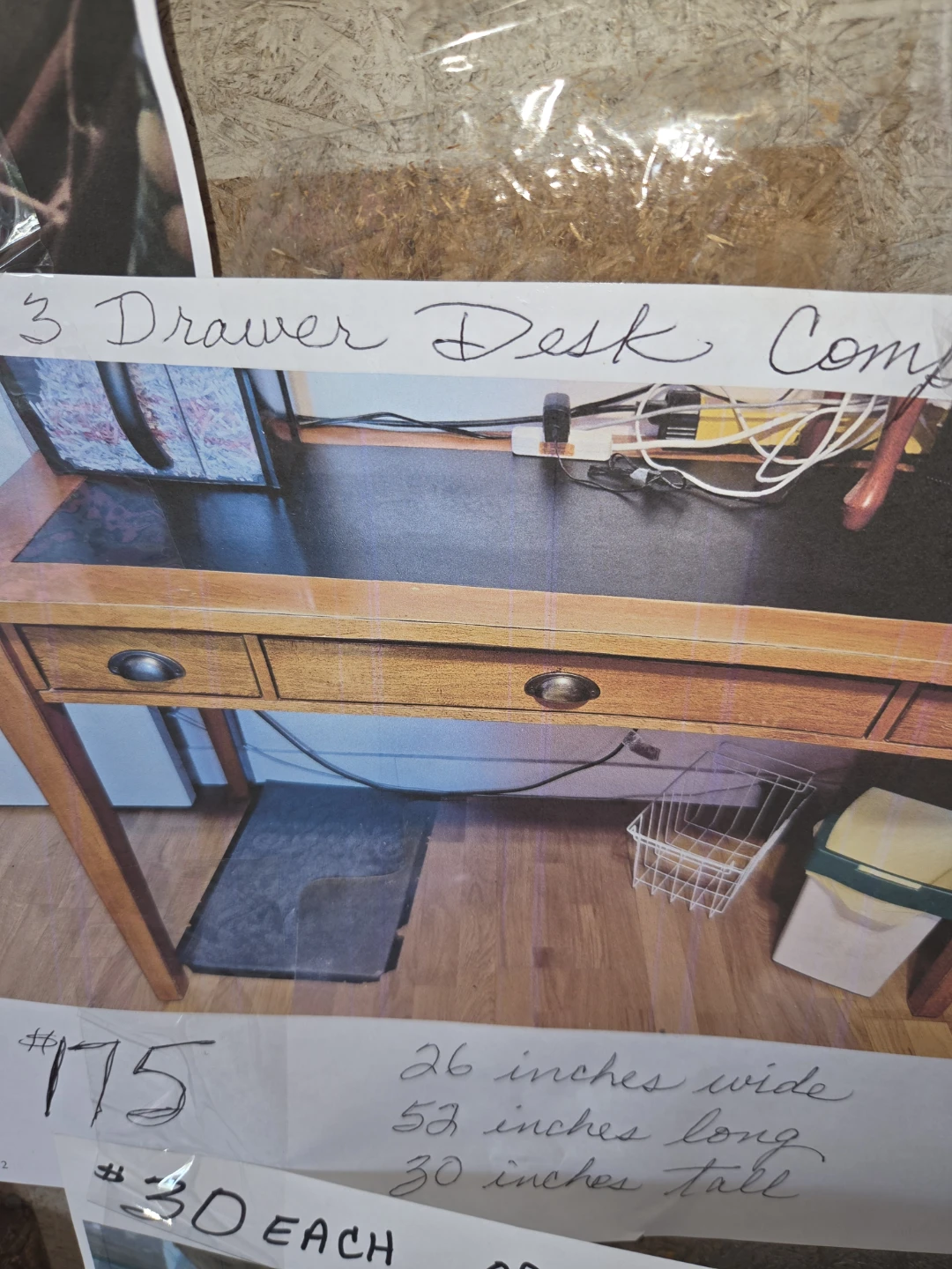 3 Drawer Desk