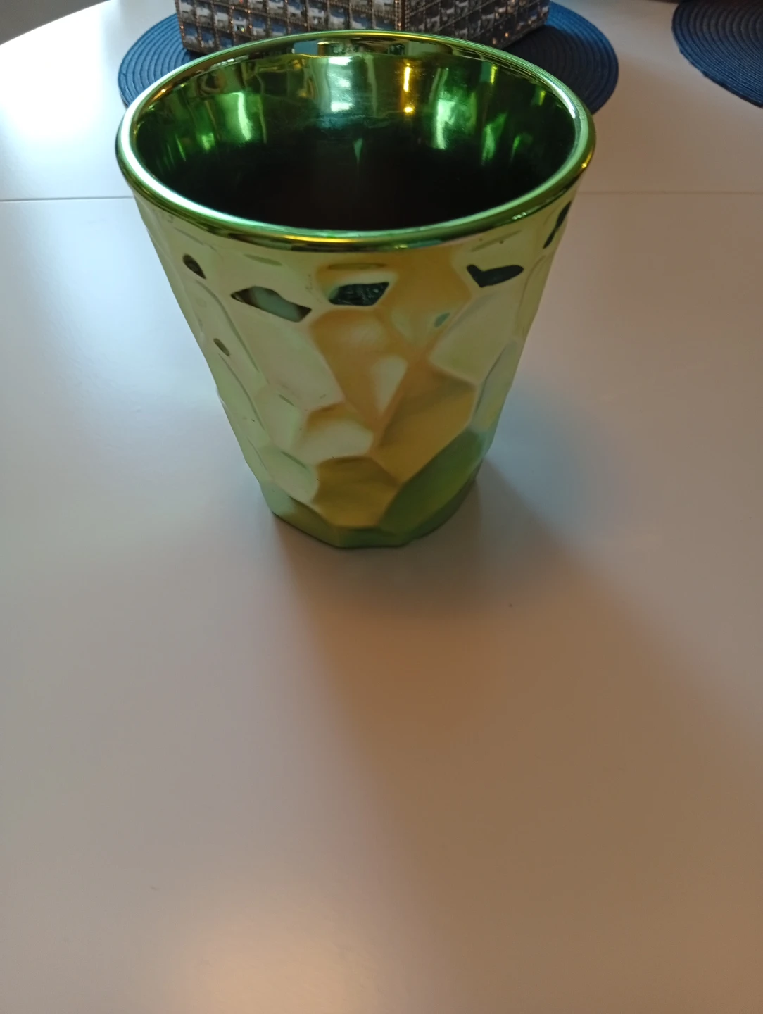 Green Textured Vase