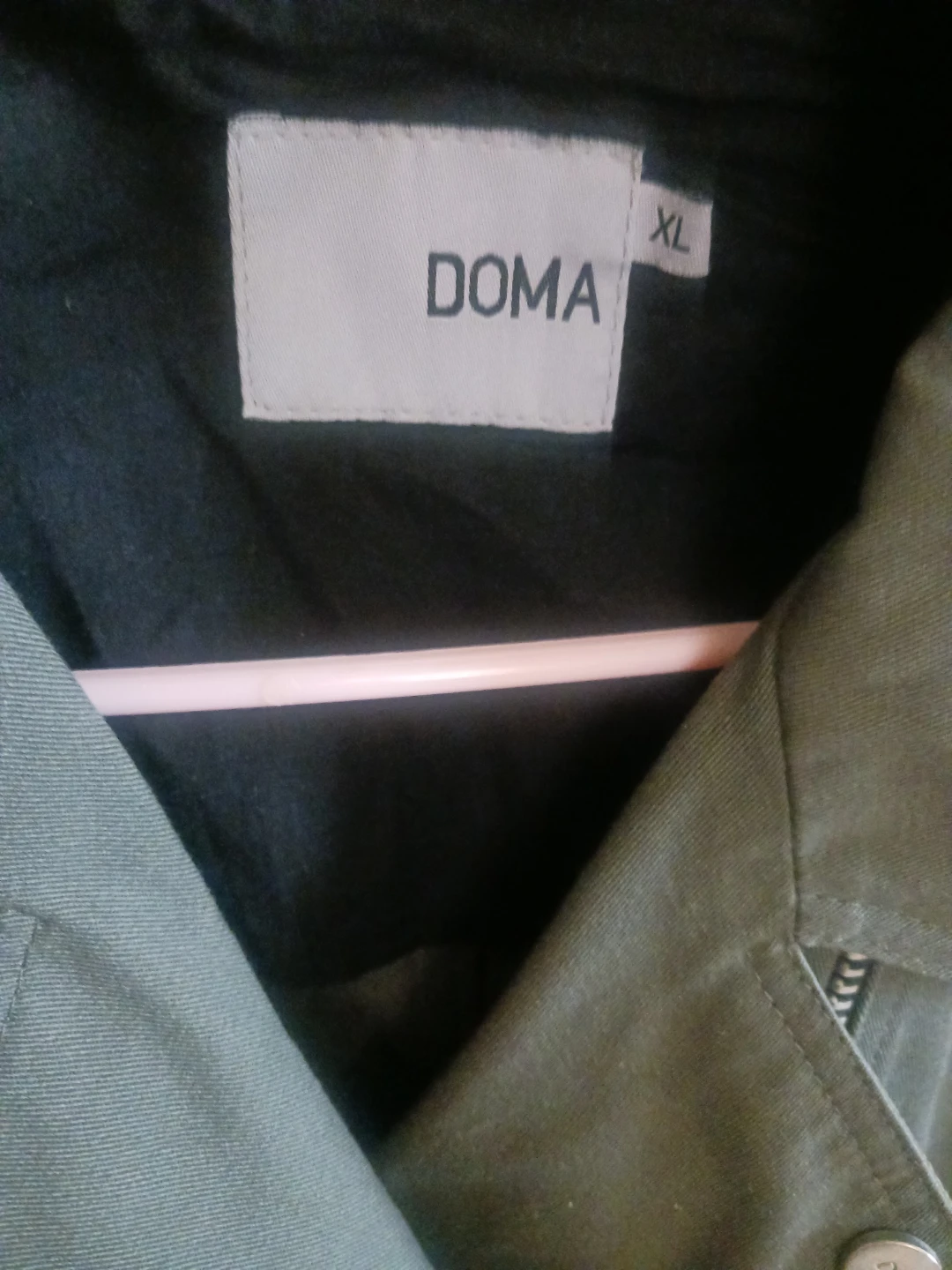DOMA Women's Olive Green & Black Moto Jacket - Size XL - photo 2