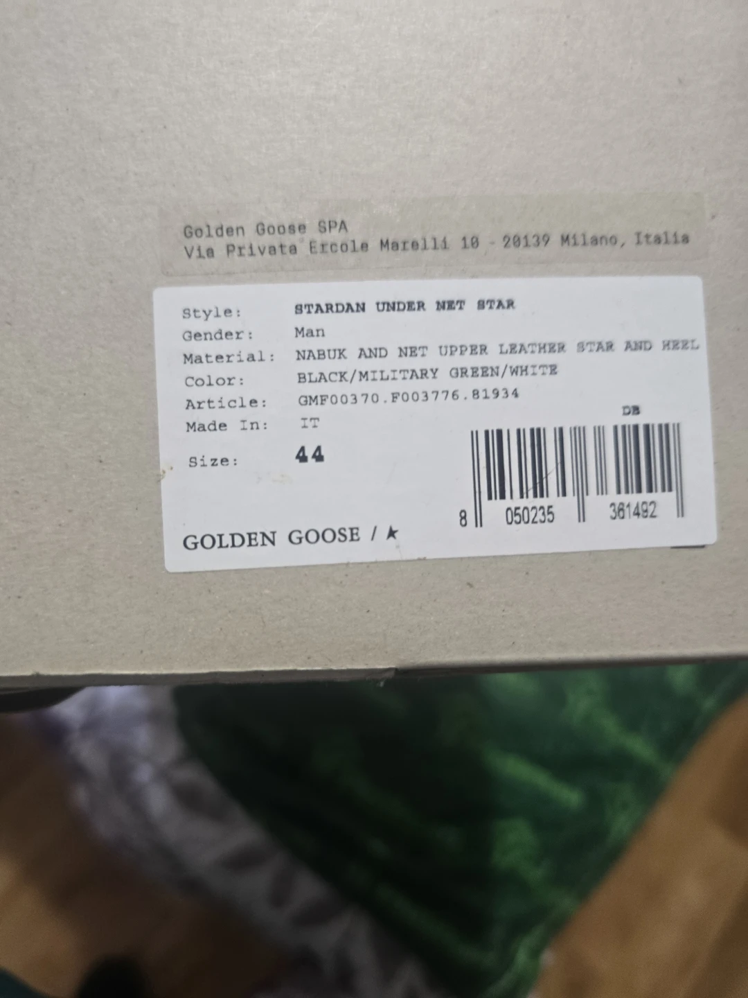 Golden Goose Stardan Under Net Star Sneakers - Men's Size 44 - photo 4