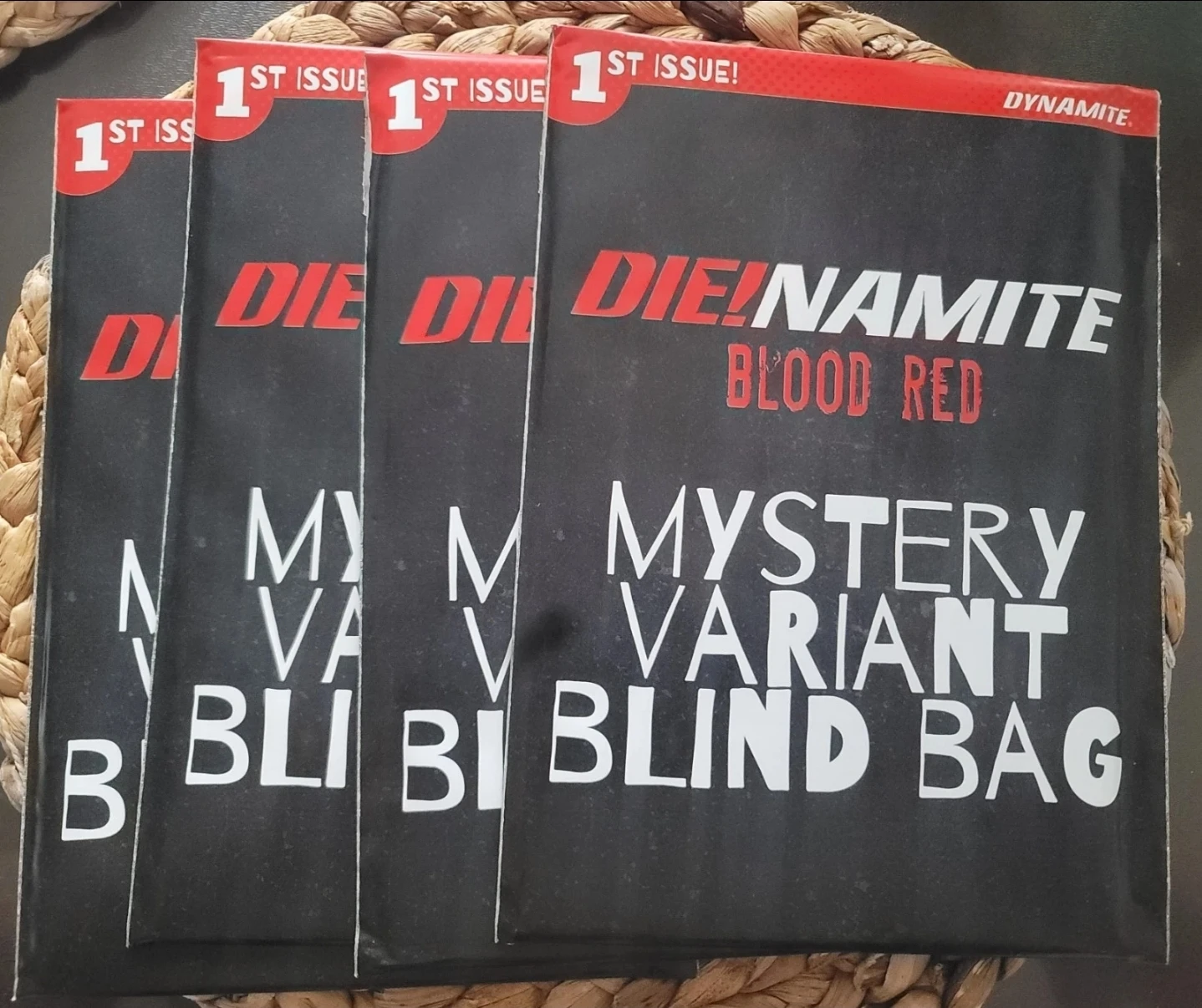 Dynamite Blood Red Mystery Variant Blind Bag Comics (Set of 4)