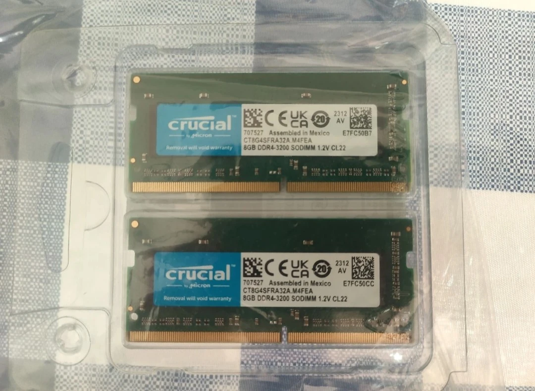 Crucial 8GB DDR4-3200 SODIMM RAM (2-Pack)