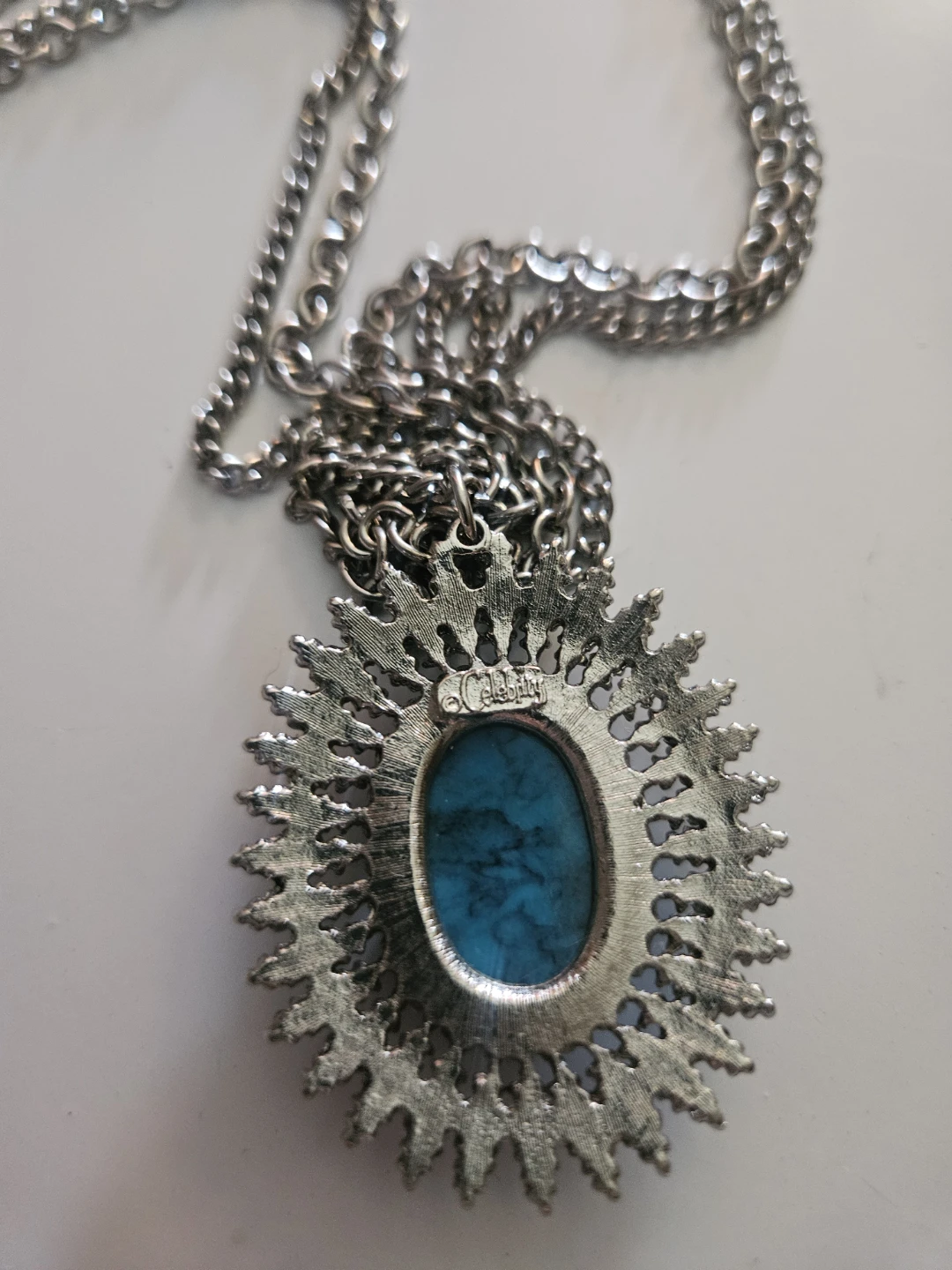 Turquoise" CELEBRITI"Sunburst Pendant Necklace - photo 2