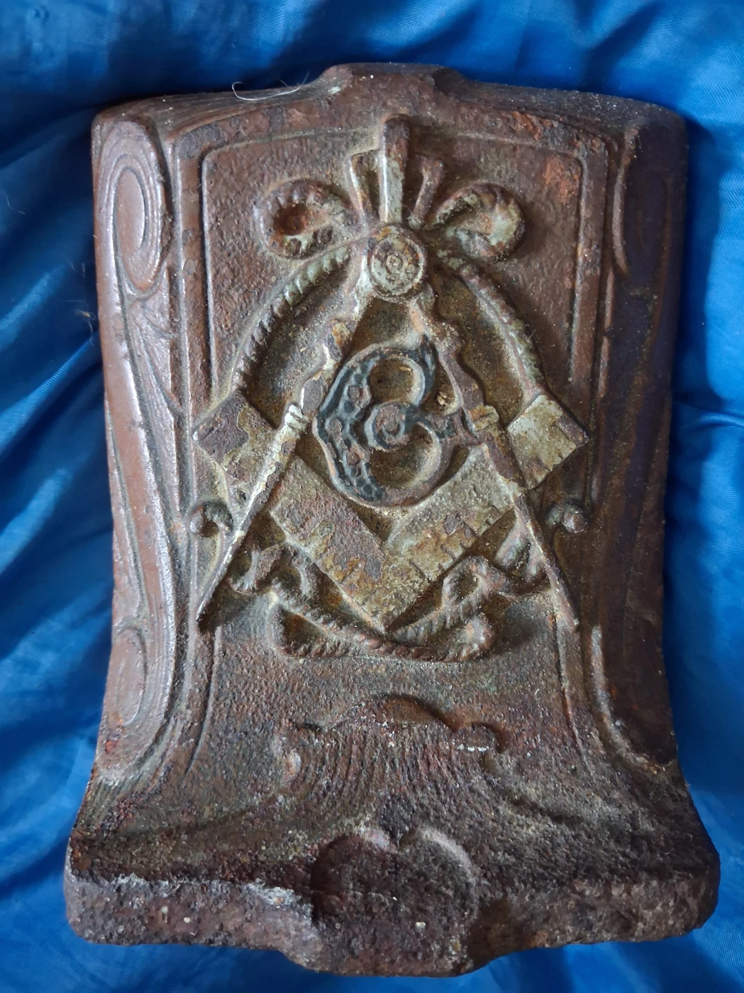 Vintage Masonic Square and Compasses Doorstop