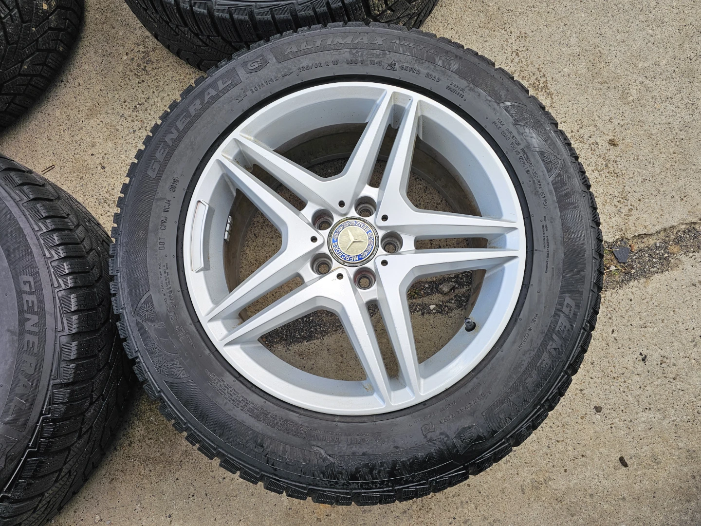 MERCEDES BENZ GLK WINTER TIRES ON RIMS 235/60 R17 - photo 2