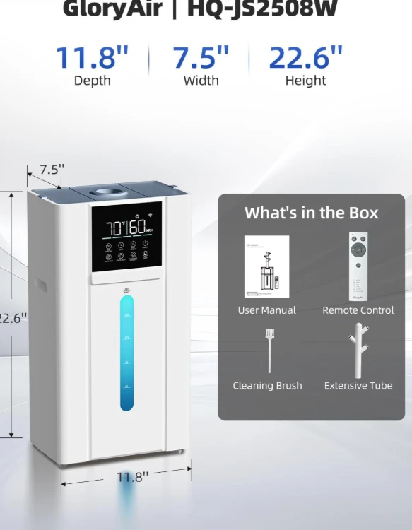 Large Room Humidifier 4.8 Gallon Top Fill Cool Mist - photo 4