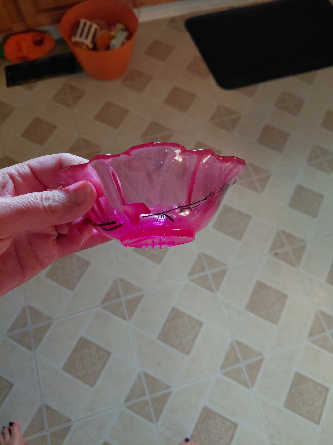 Pink Scalloped Decorative Bowl - photo 2