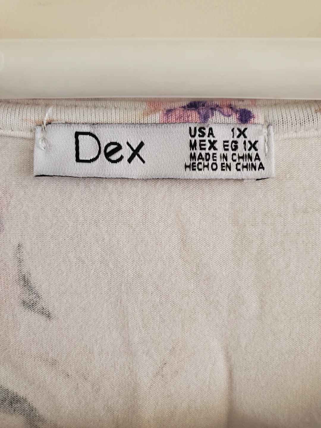 Dex Floral Short Sleeve Top Size 1X - photo 3