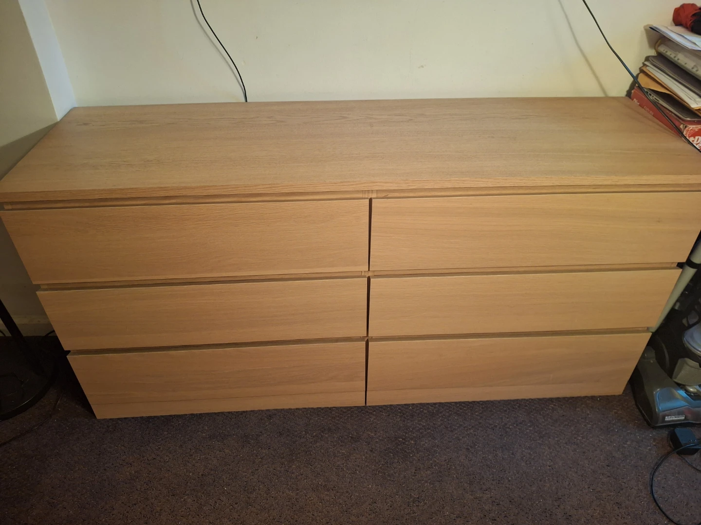 6-Drawer Dresser - Light Wood