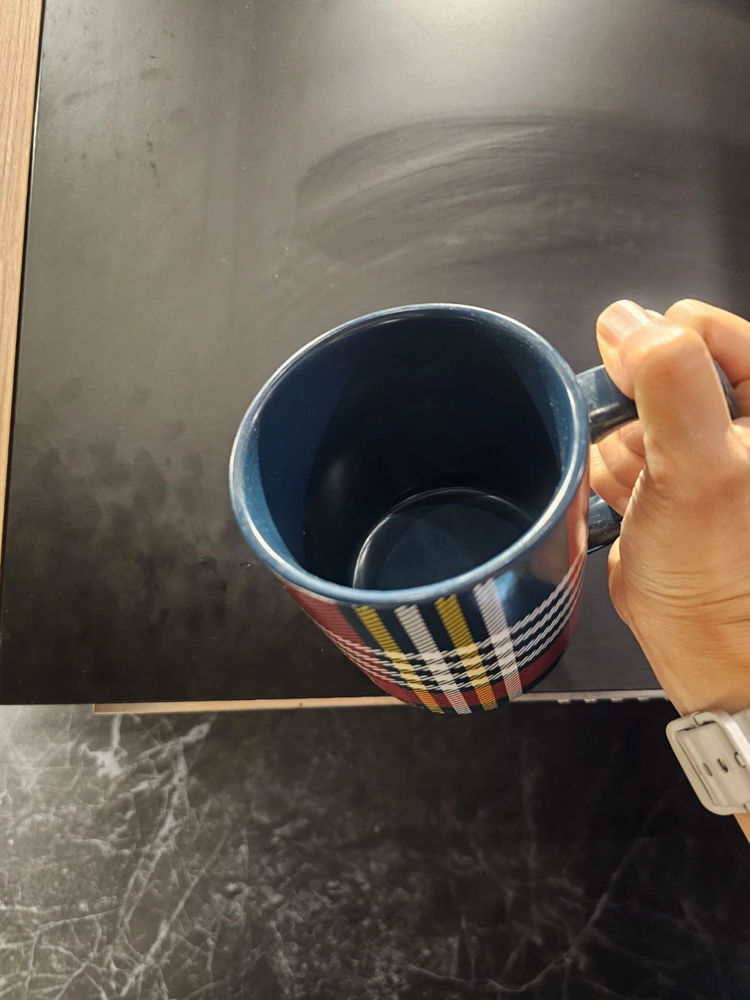 Indigo Plaid Mug - photo 3