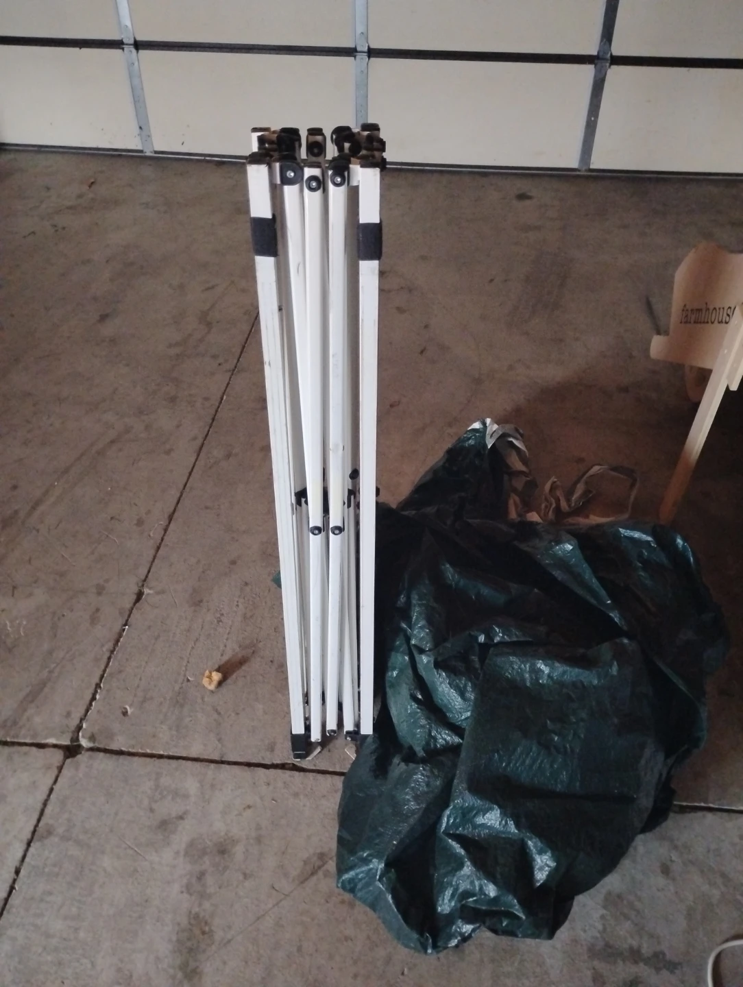 White Pop-Up Canopy Tent Frame