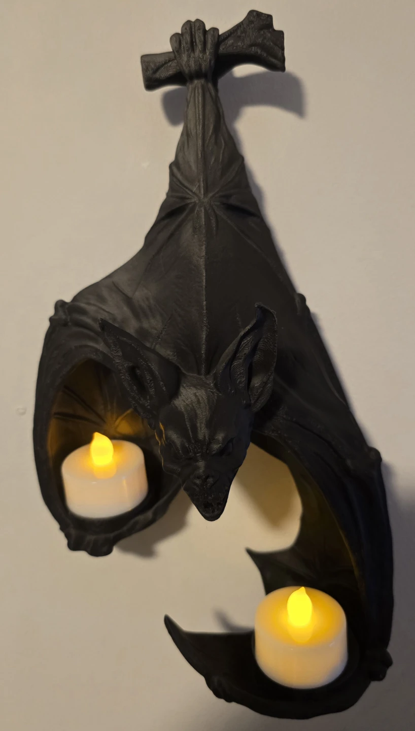 Hanging Bat Wall Sconce for LED Tealights