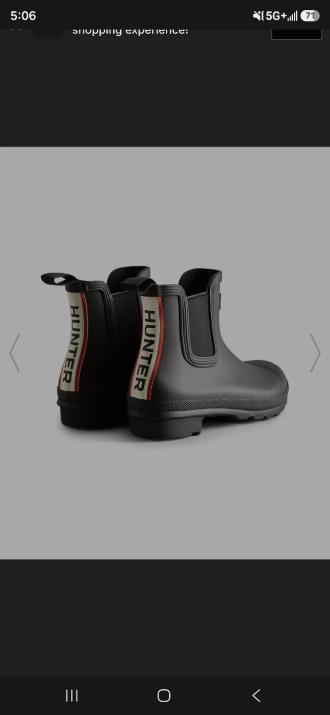 Original Chelsea Hunter Tri Colour Logo Backstrap Boots