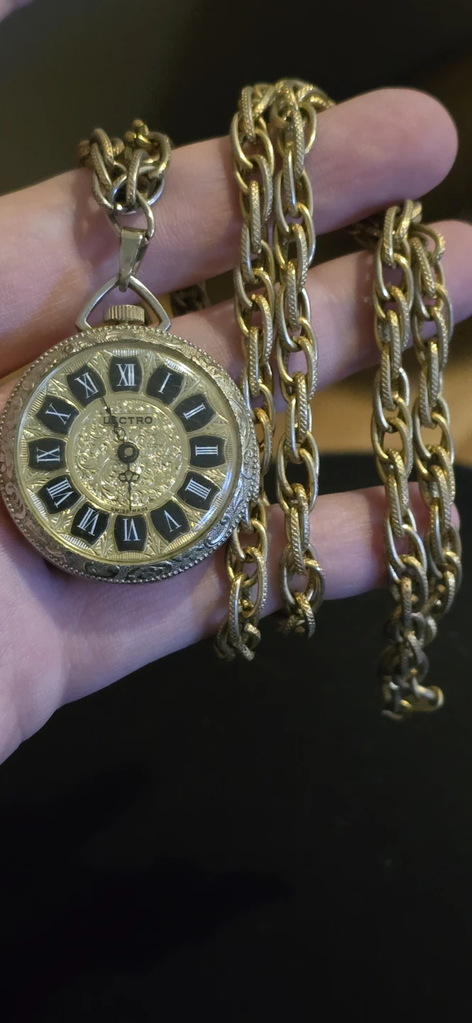 Elgin Electro Pocket Watch with Chain
