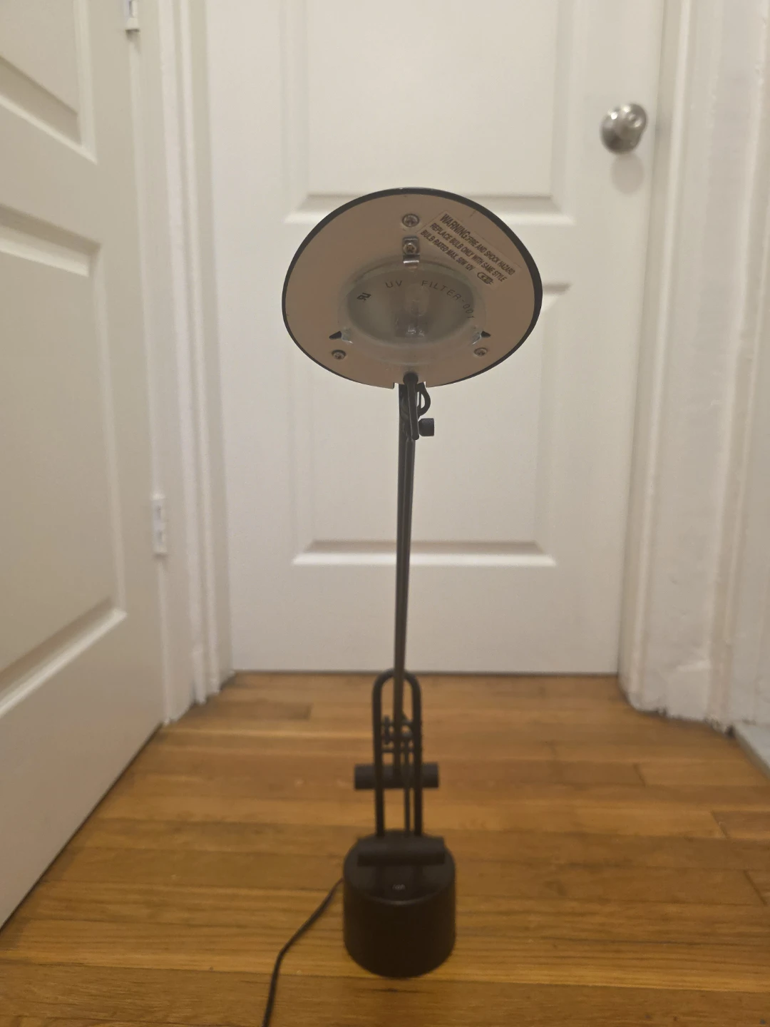 Vintage Counterbalance Black Metal Hallogen Desk Lamp - photo 2