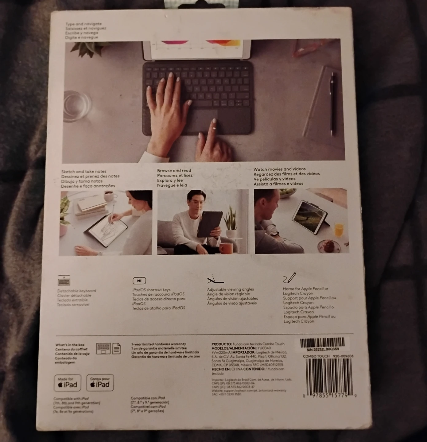 Logitech Combo Touch Keyboard Case for iPad - photo 2