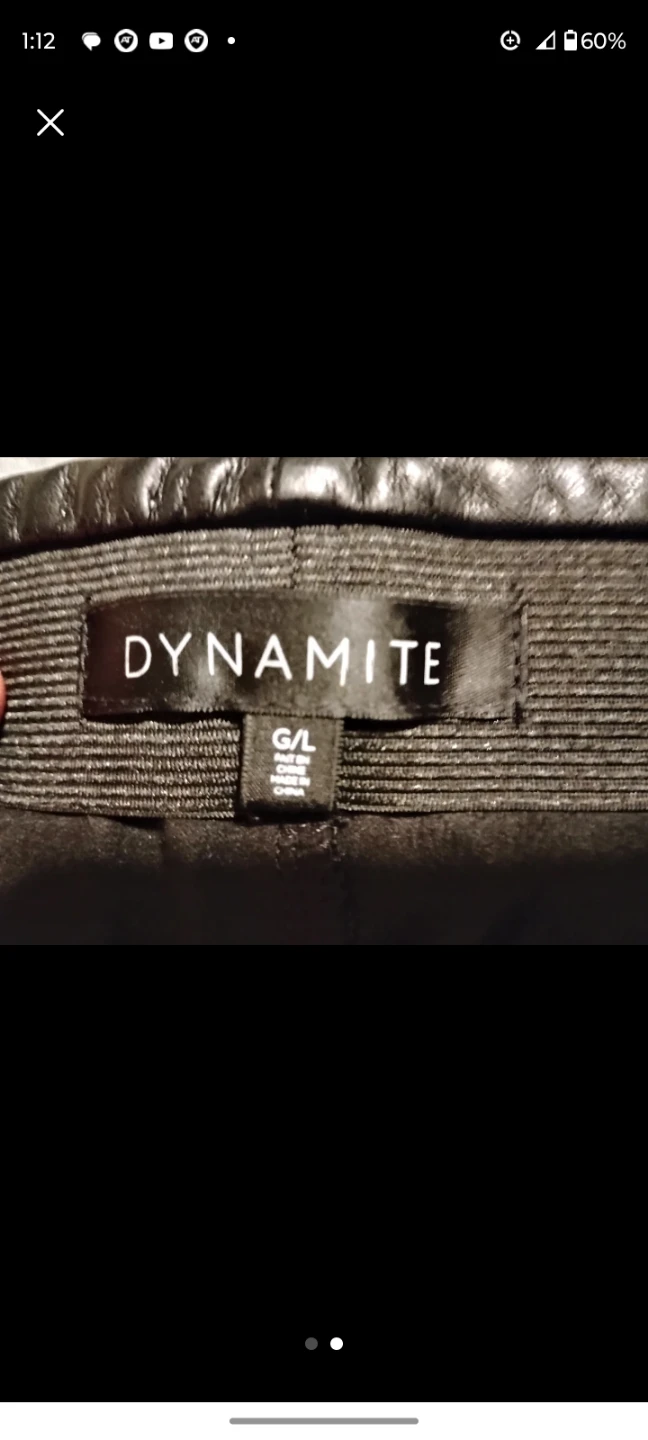 Dynamite Black Faux Leather Mini Skirt - photo 2