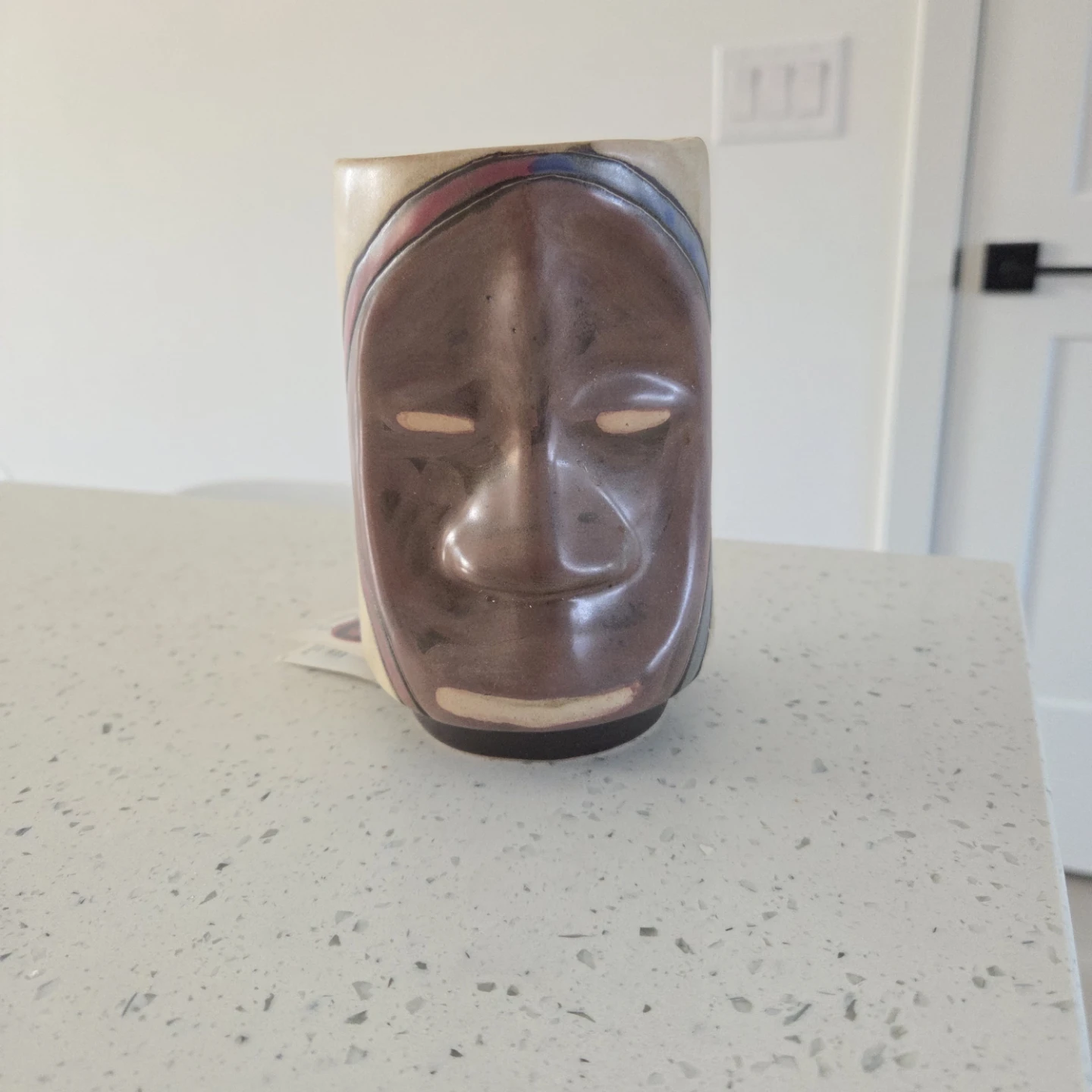 Handmade Ceramic Face Mug - photo 2