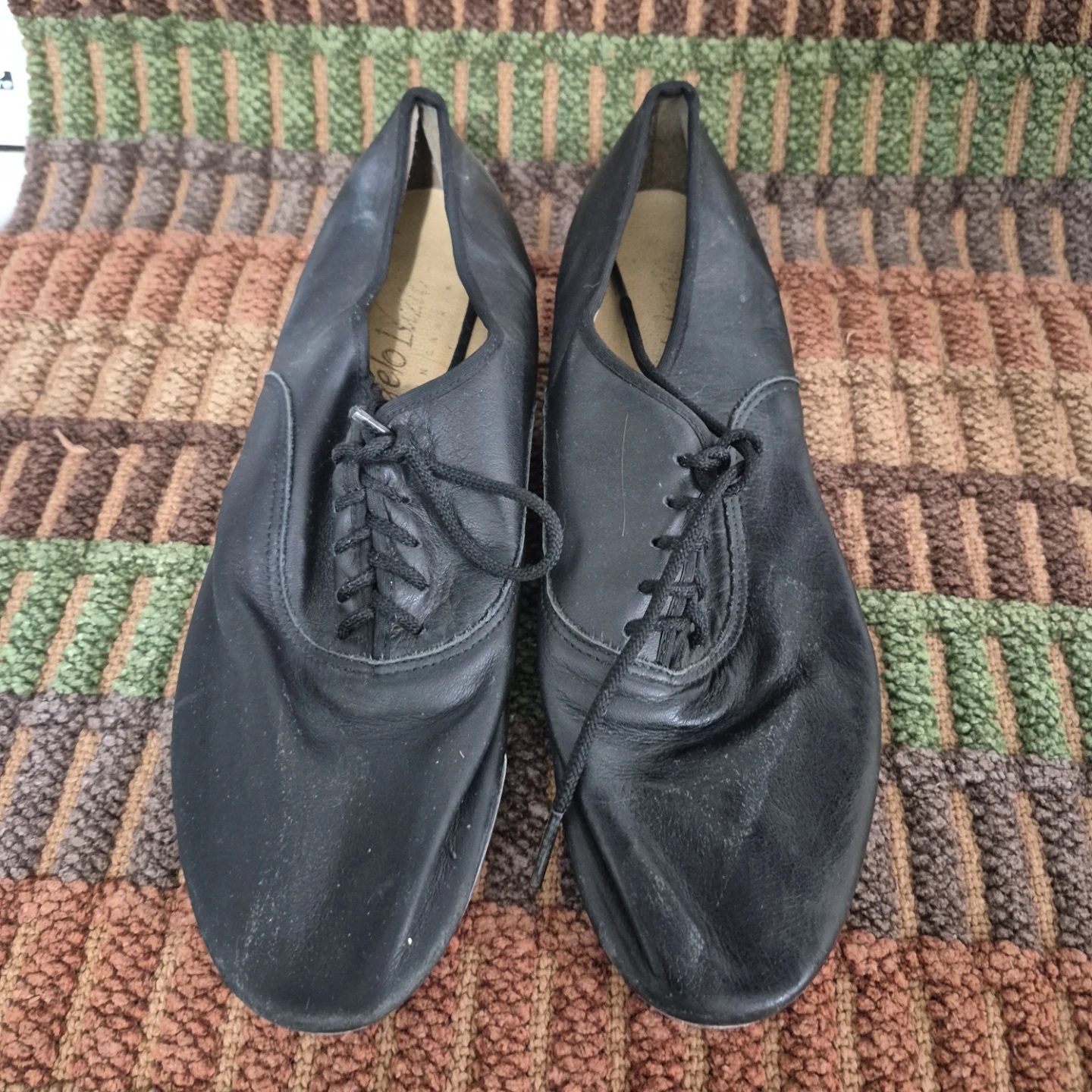 Angelo Luzio Black Tap Shoes Size 8.5M