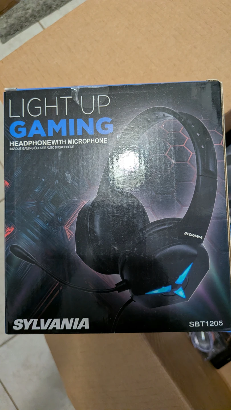 Sylvania Light Up Gaming Headphones with Microphone