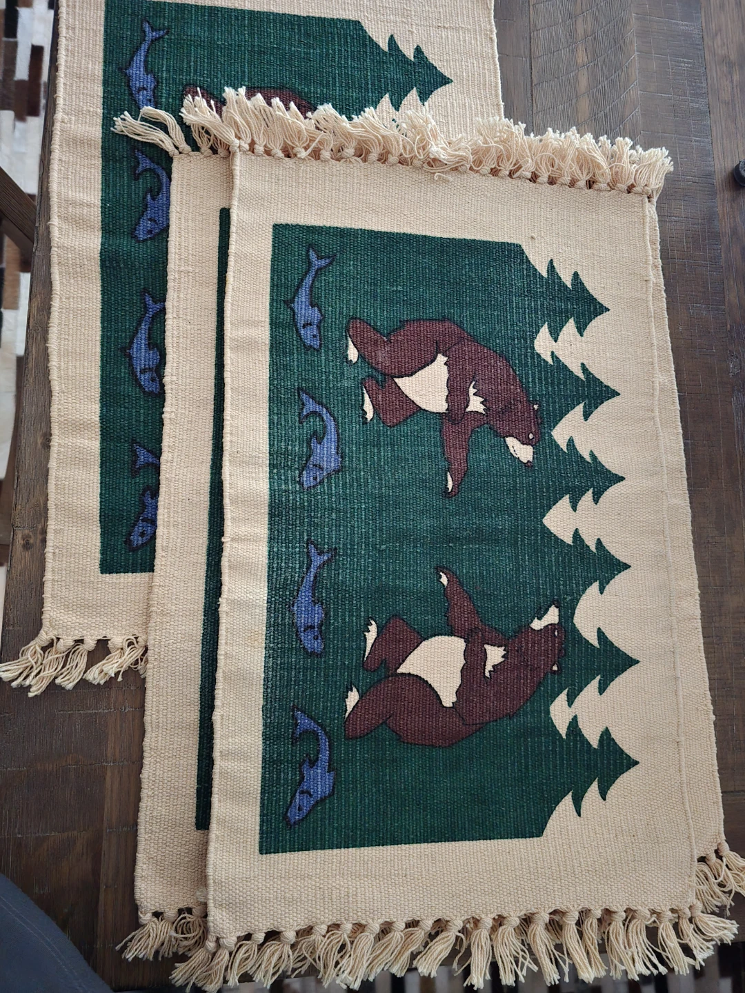 SET OF 4x CABELLA'S WILDERNESS THEMED PLACEMATS