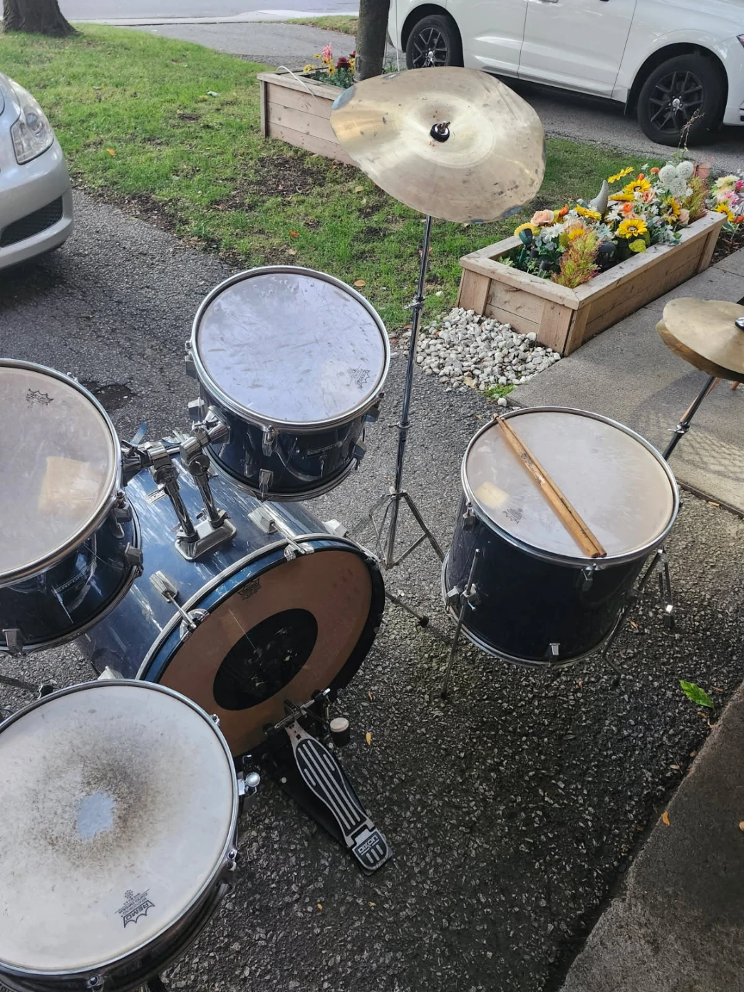 Enforcer 5 Piece Drum Set in Blue - photo 2