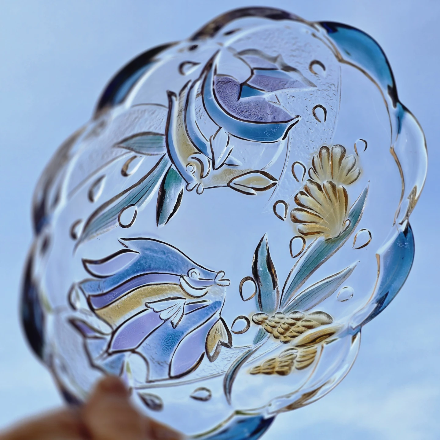 Vintage Glass Trinket Dish
