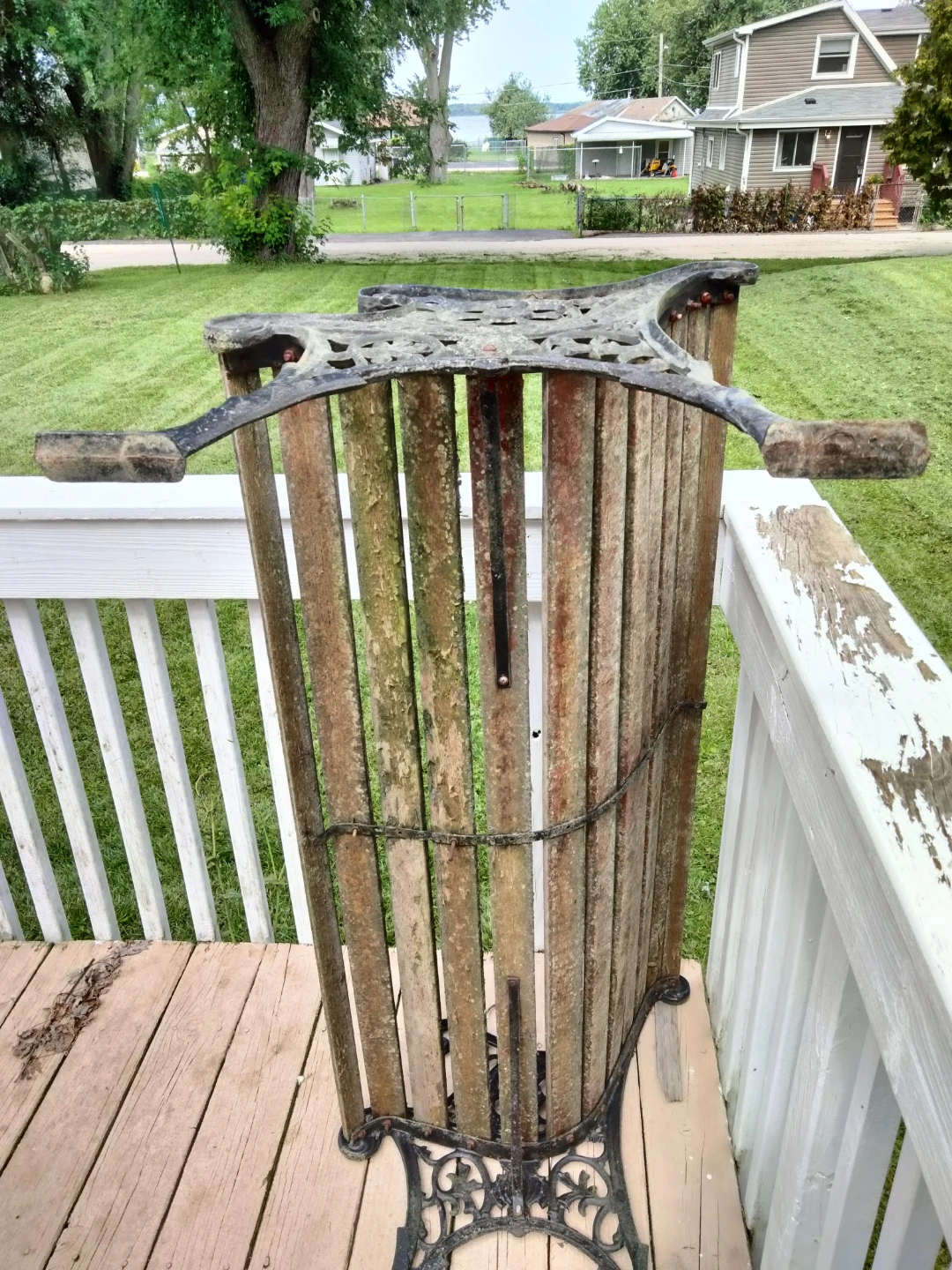 Antique porch bench - photo 5