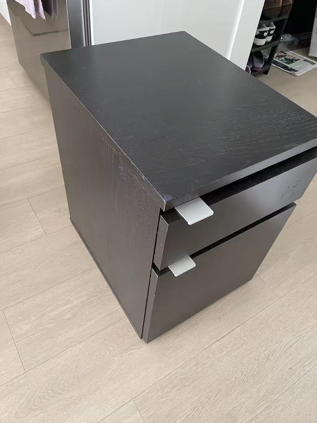 IKEA MALM 2-drawer chest in black-brown - photo 2