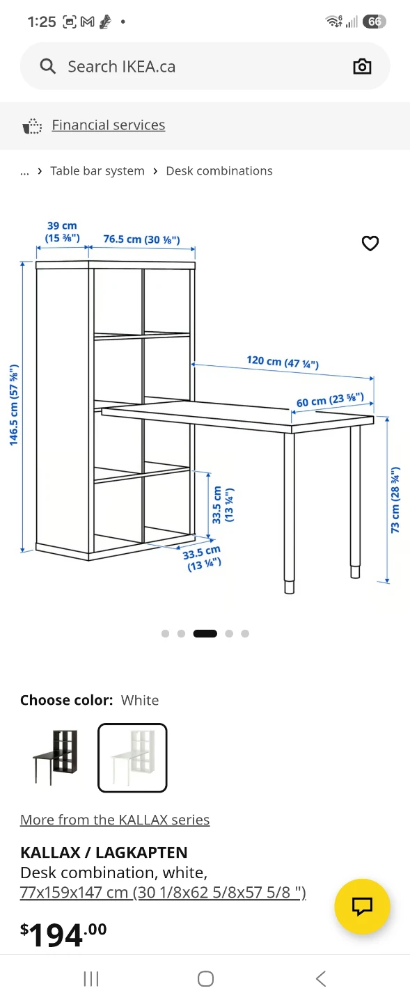IKEA KALLAX / LAGKAPTEN Desk Combination White - photo 3