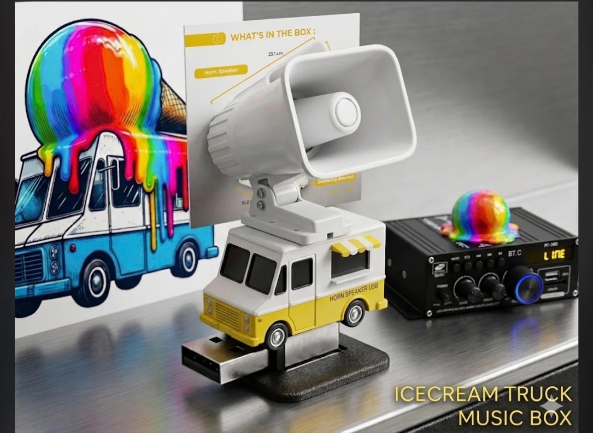 Ice cream truck music box for sale