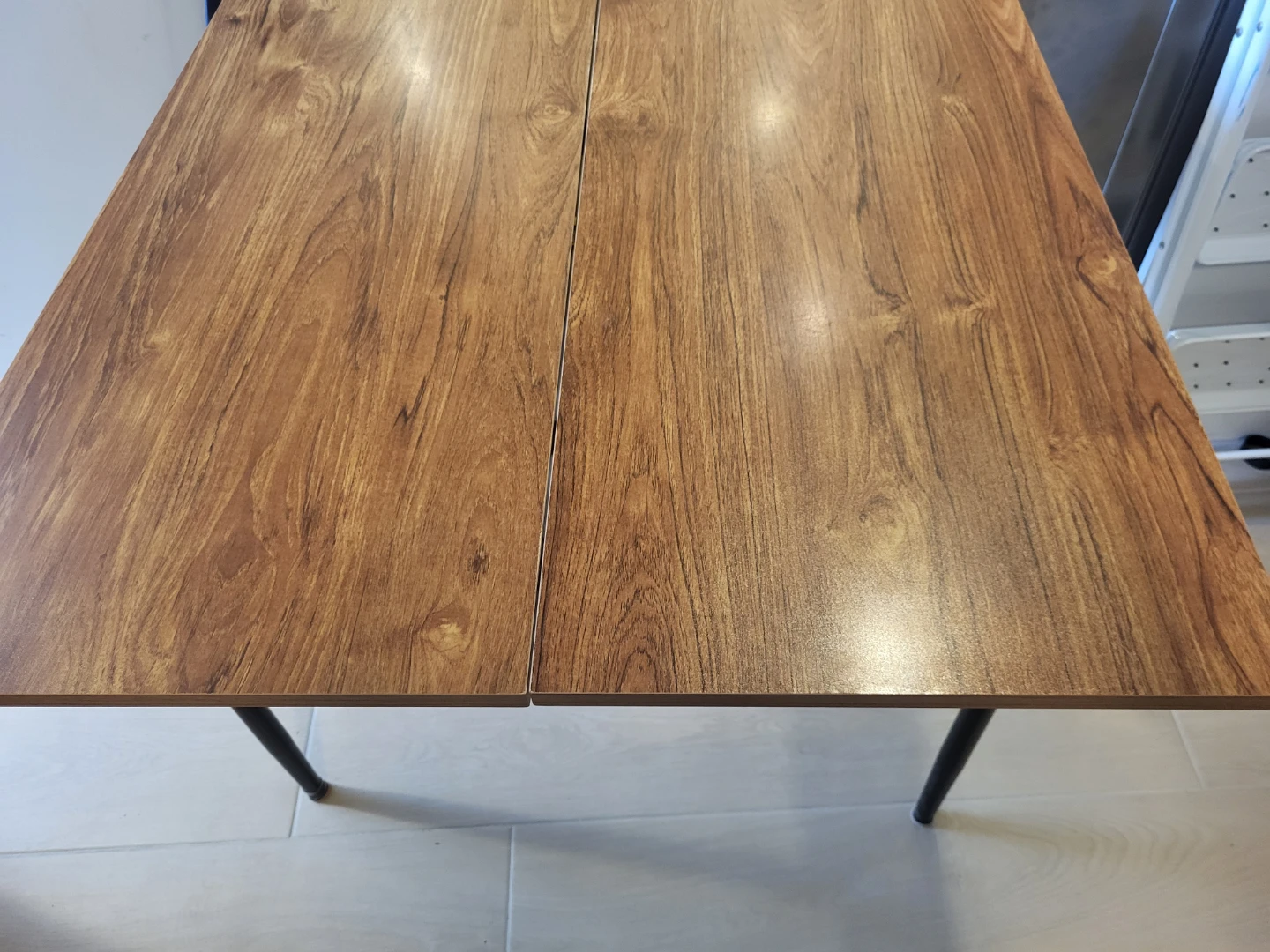 Folding Table with Wood-Look Top - photo 2