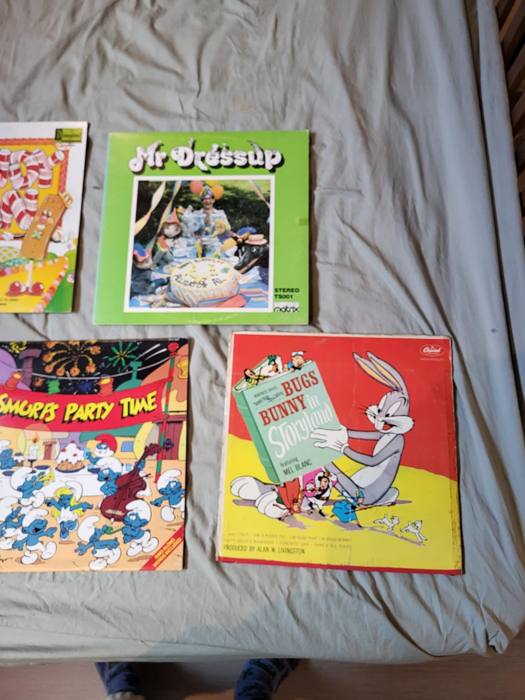 Vintage kids vinyl record collection set of 5 - photo 3