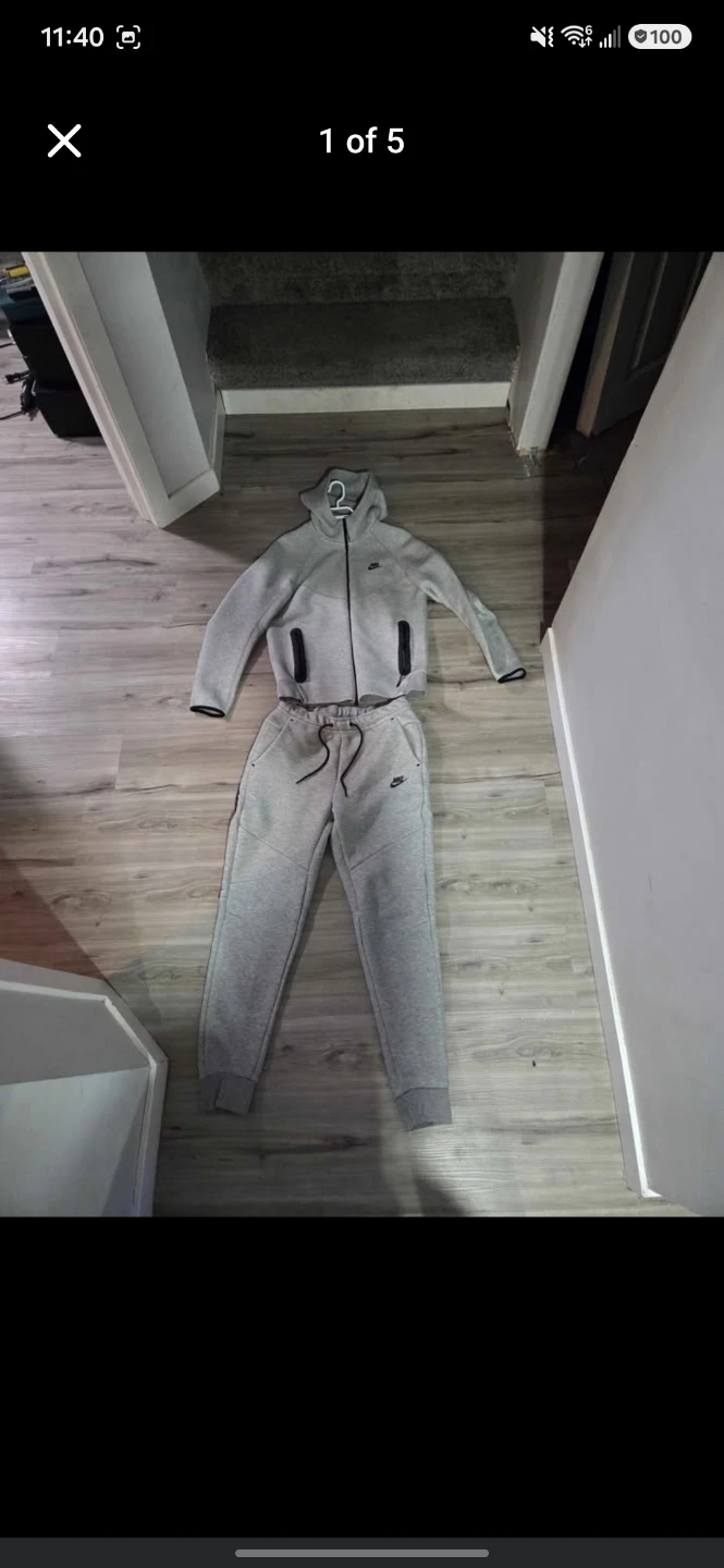 Nike Tech Fleece Tracksuit Grey