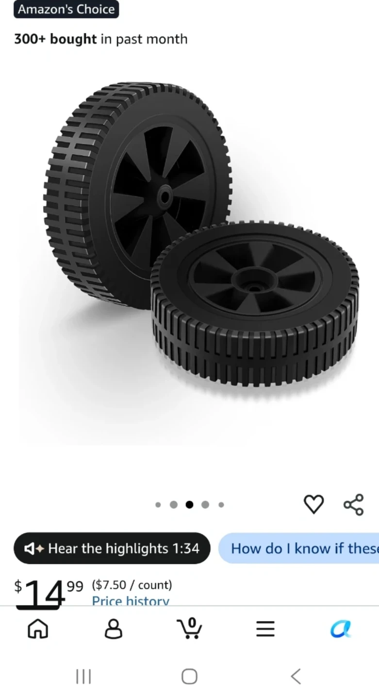 Charbroil BBQ Wheel - Black 7 Inch - photo 5