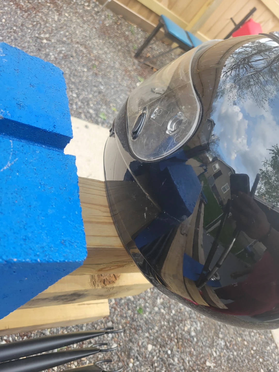 USED HJC MOTORCYCLE HELMET MEDIUM - photo 2