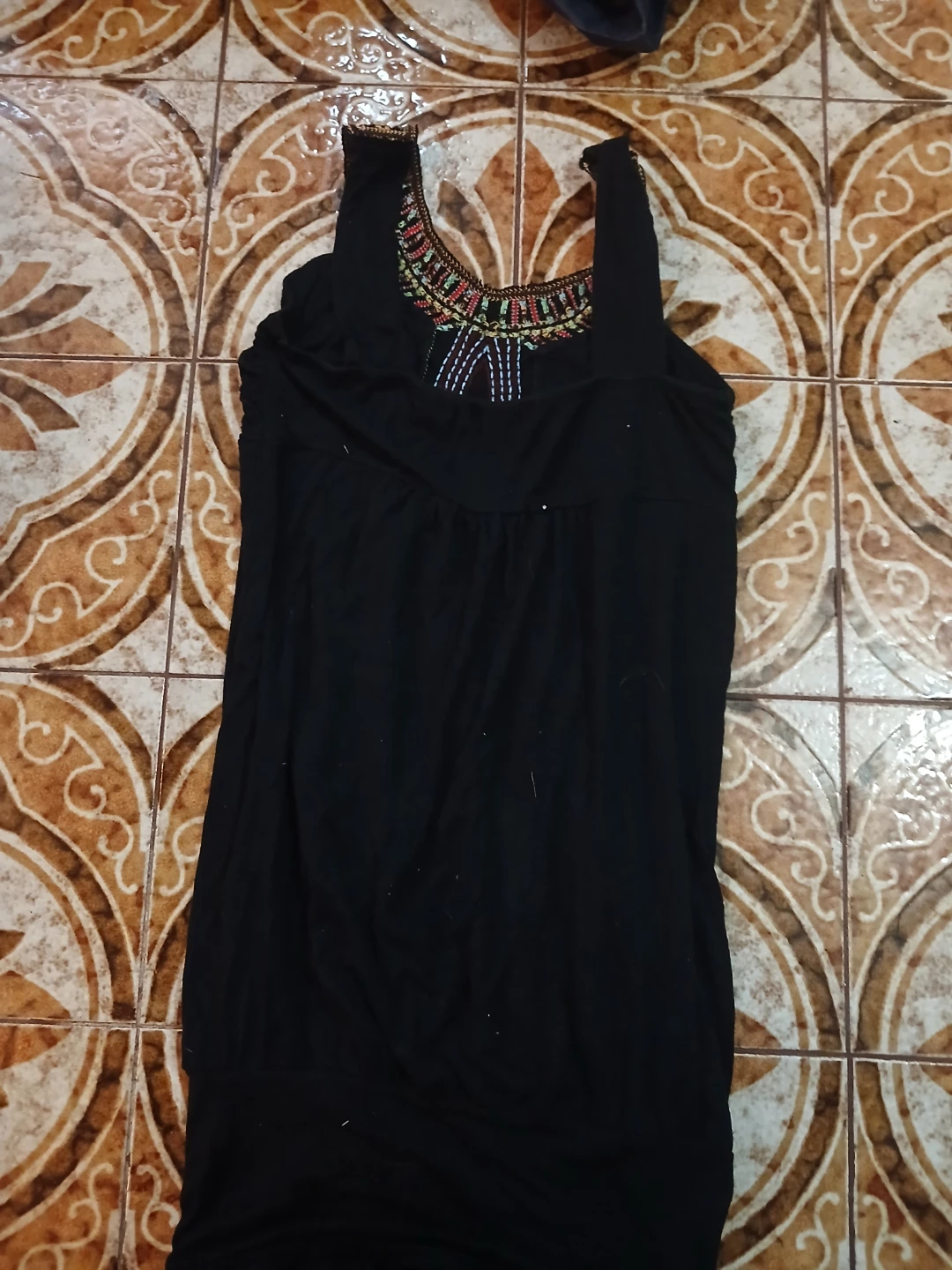 ventiage Candy Couture Black Embellished long shirt Dress - photo 3