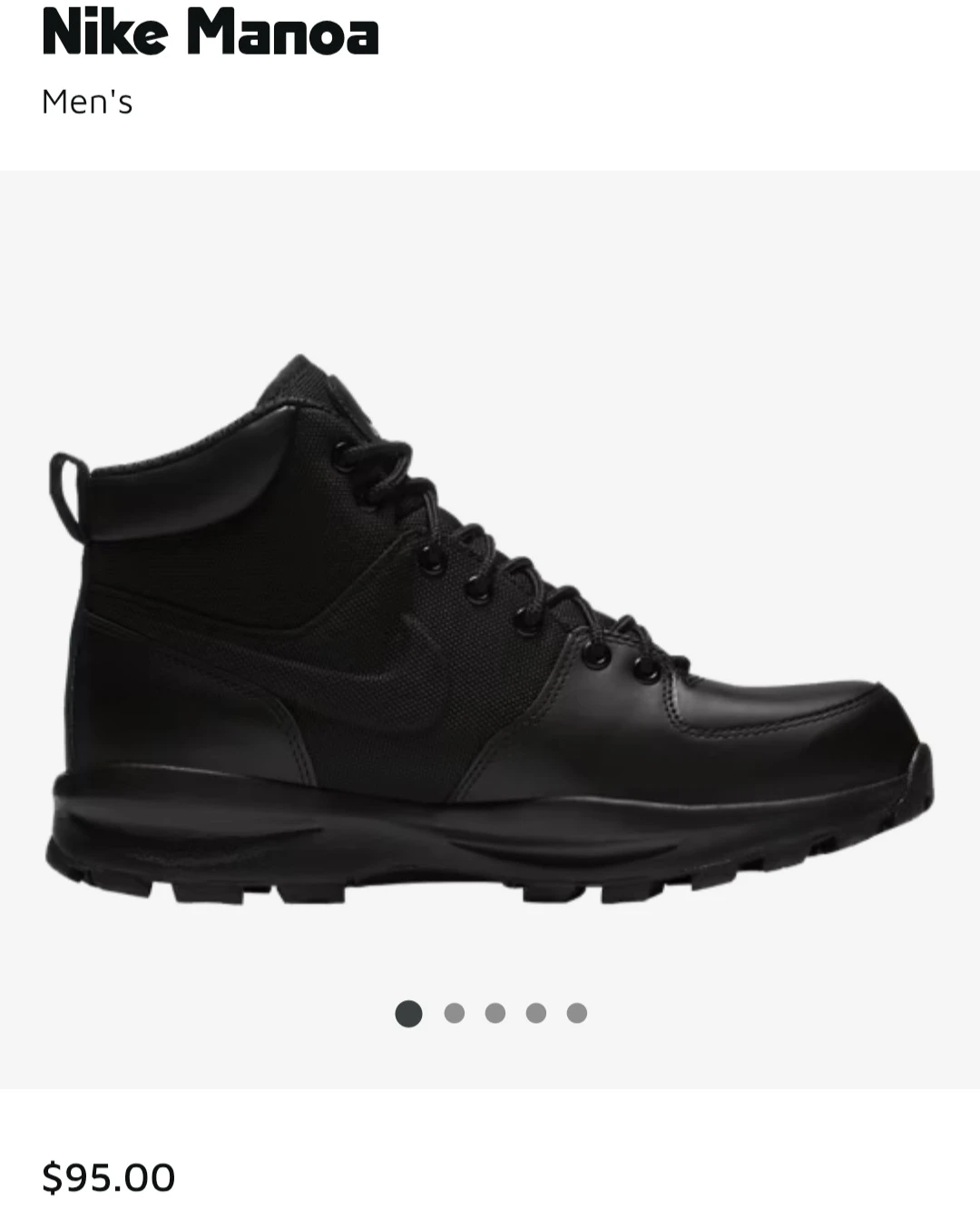 Nike Manoa Men's Boots Black