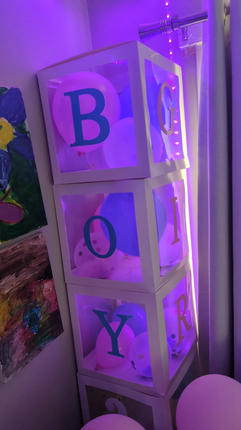 Baby Shower "Football or Pom Poms" Gender Reveal Decor Set - photo 2