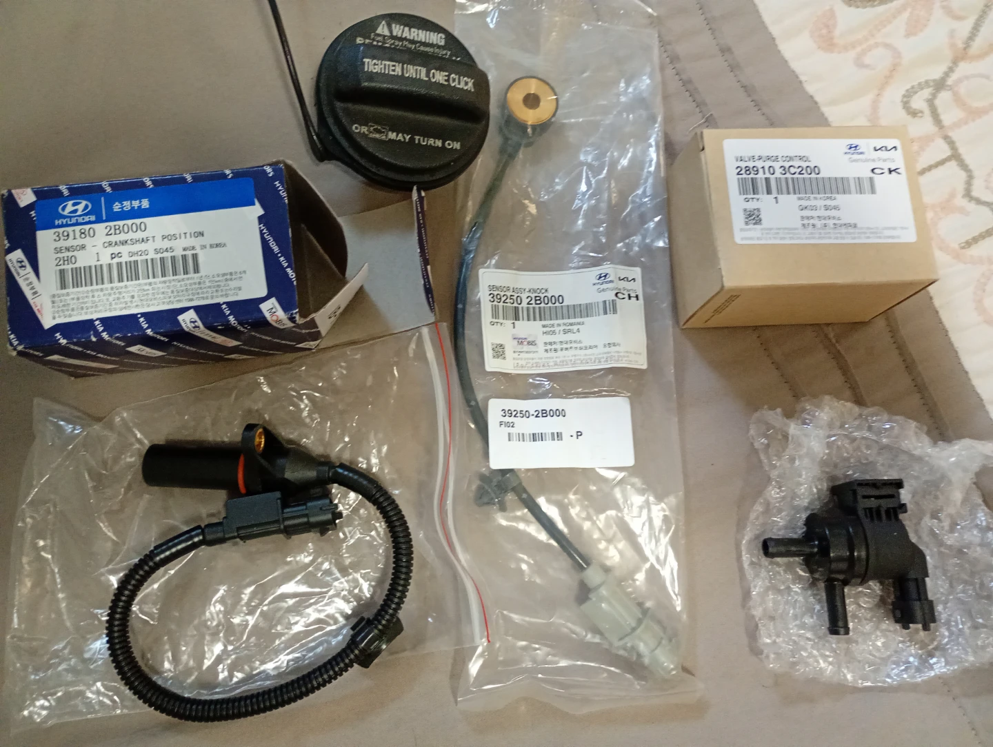 Hyundai/Kia Crankshaft Position Sensor and Valve Purge Control